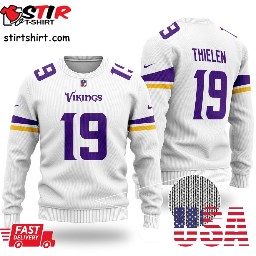 Nfl Adam Thielen 99 Minnesota Vikings Christmas Sweater