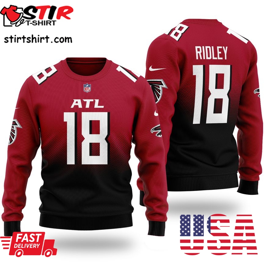 Nfl Atlanta Falcons Calvin Ridley 18 Christmas Sweater