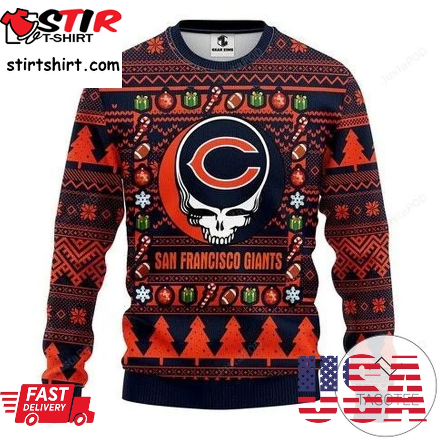 Nfl Chicago Bears Grateful Dead Ugly Sweater