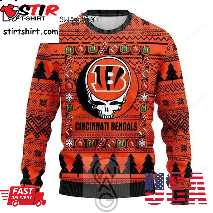 Nfl Cincinnati Bengals Knitting Pattern Ugly Christmas Sweater