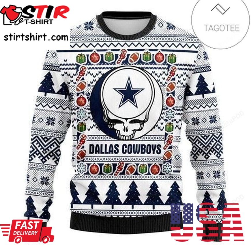 Nfl Dallas Cowboys Grateful Dead Ugly Sweater