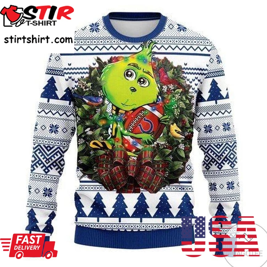 Nfl Indianapolis Colts Grinch Hug Ugly Sweater