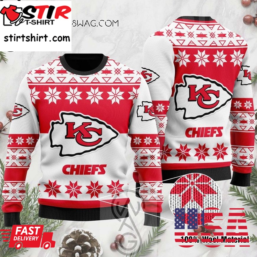 Nfl Kansas City Chiefs Knitting Pattern Ugly Christmas Sweater