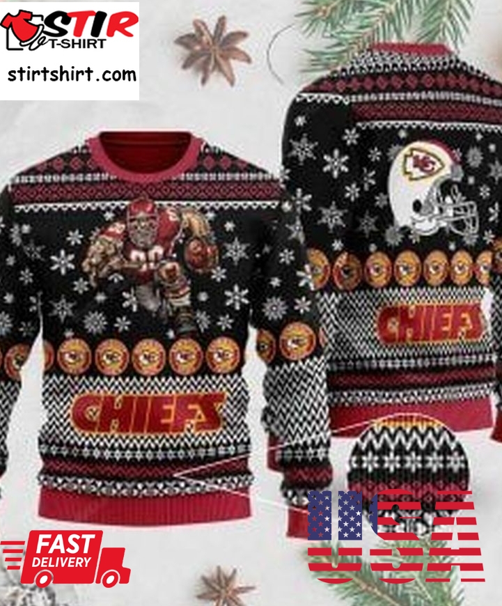 Nfl Kansas City Chiefs Ugly Christmas Sweater, All Over Print Sweatshirt, Ugly Sweater, Christmas Sweaters, Hoodie, Sweater