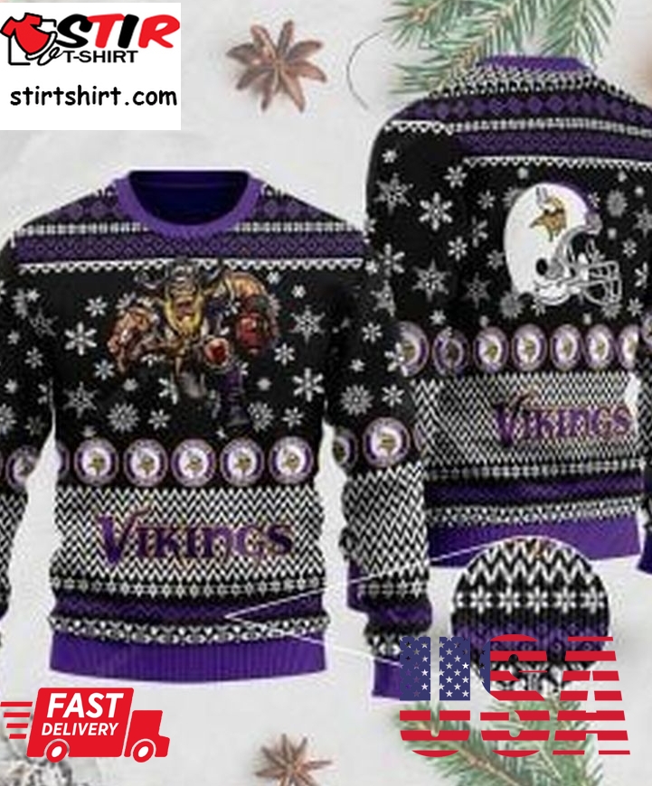 Nfl Minnesota Vikings Ugly Christmas Sweater, All Over Print Sweatshirt, Ugly Sweater, Christmas Sweaters, Hoodie, Sweater