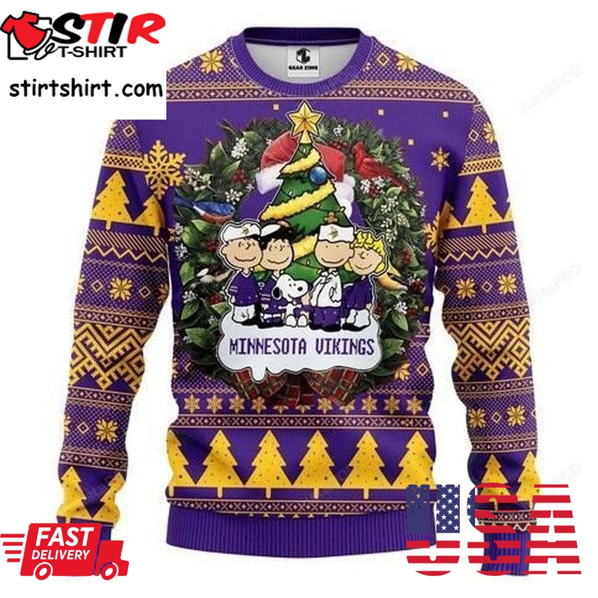Nfl Minnesota Vikings Ugly Christmas Sweater All Over Print Sweatshirt