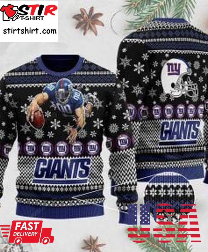Nfl New York Giants Ugly Christmas Sweater, All Over Print Sweatshirt, Ugly Sweater, Christmas Sweaters, Hoodie, Sweater