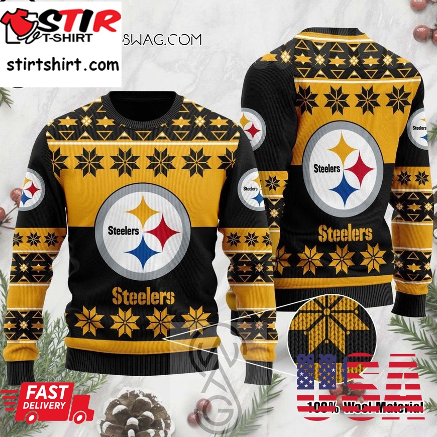 Nfl Pittsburgh Steelers Knitting Pattern Ugly Christmas Sweater