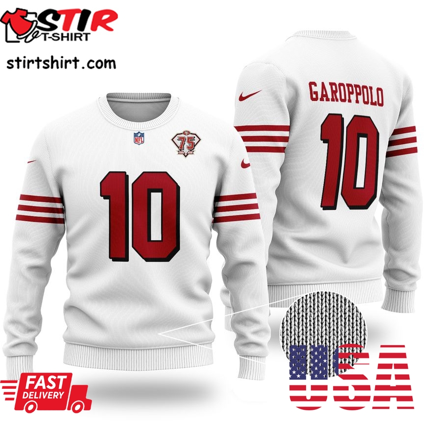 Nfl San Francisco 49Ers Garoppolo 10 Christmas Sweater