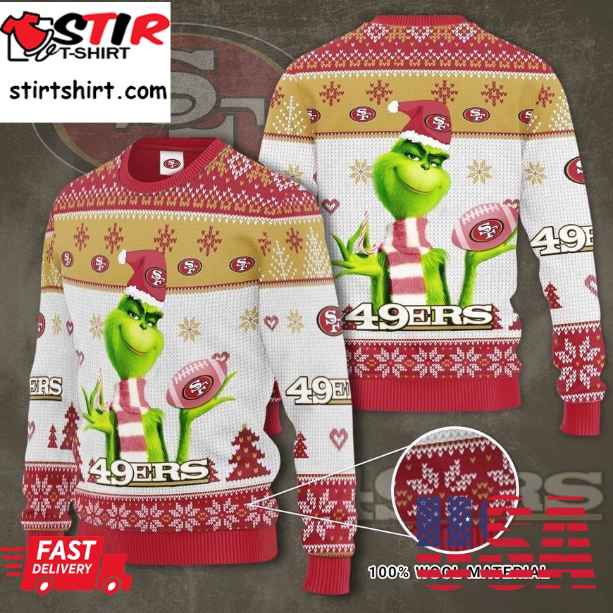 Nfl San Francisco 49Ers Grinch Christmas Sweater