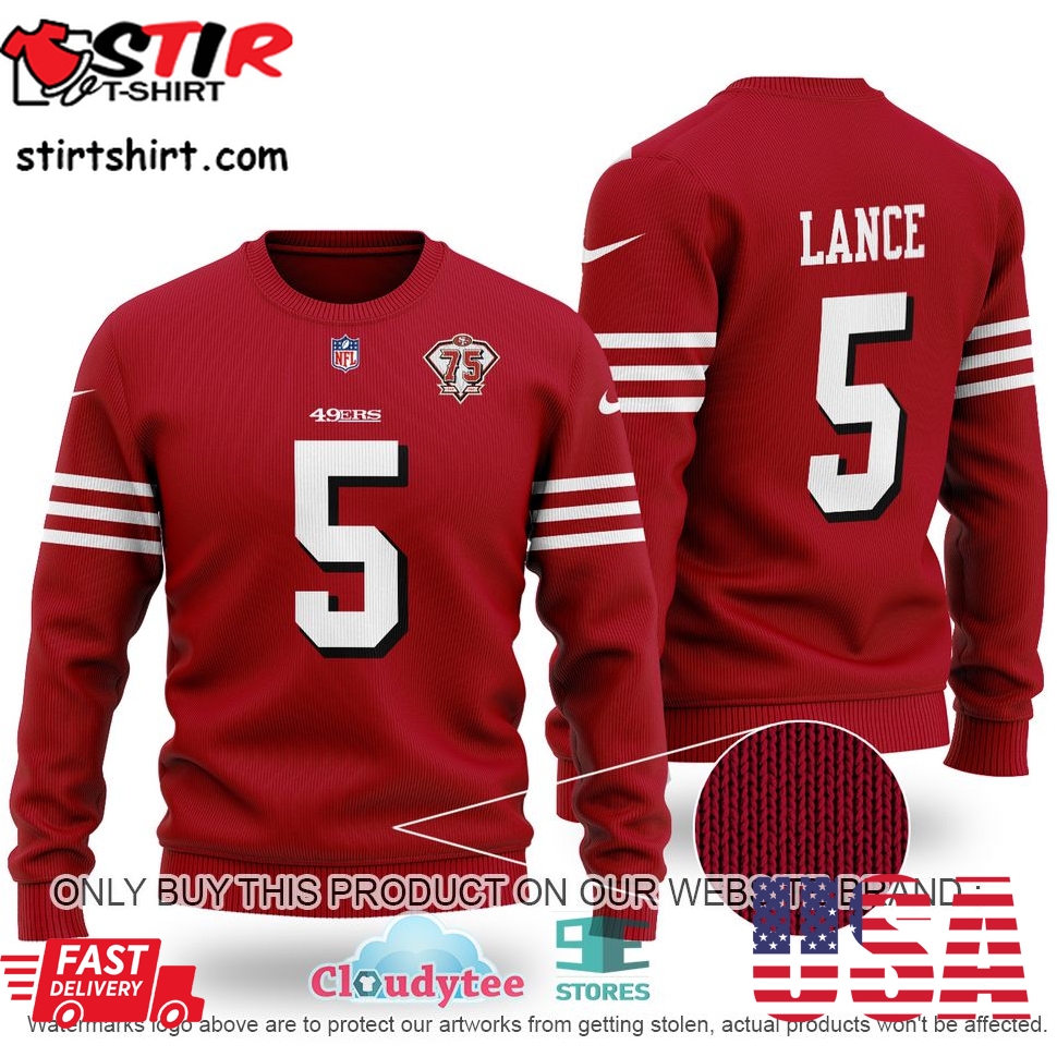 Nfl San Francisco 49Ers Red Color Ugly Sweater  