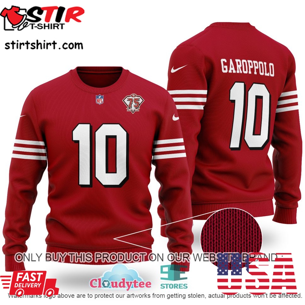 Nfl San Francisco 49Ers Red Ugly Sweater  