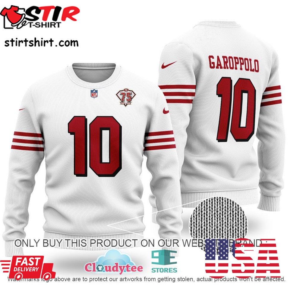 Nfl San Francisco 49Ers White Ugly Sweater  