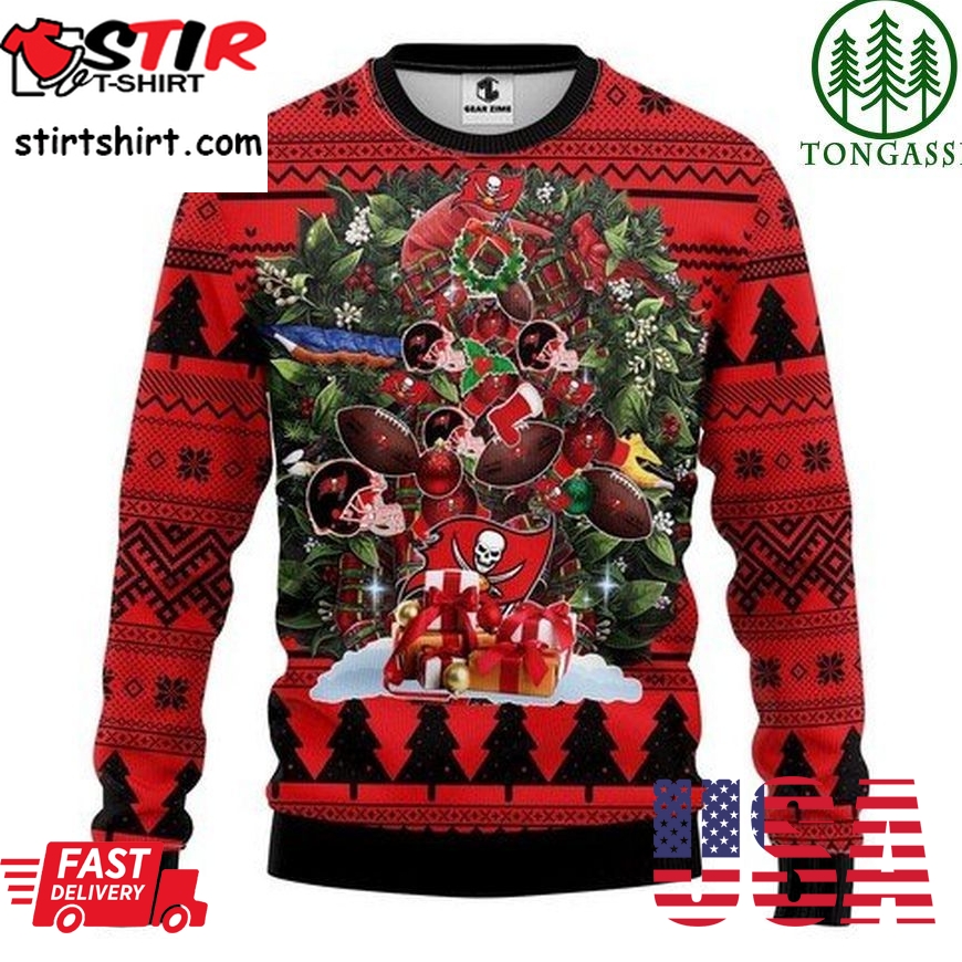 Nfl Tampa Bay Buccaneers Tree Christmas Ugly Sweater
