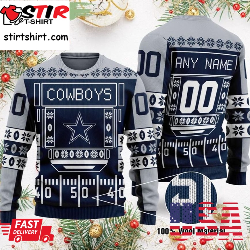 Nfl Ugly Dallas Cowboys Wool Knitted Sweater