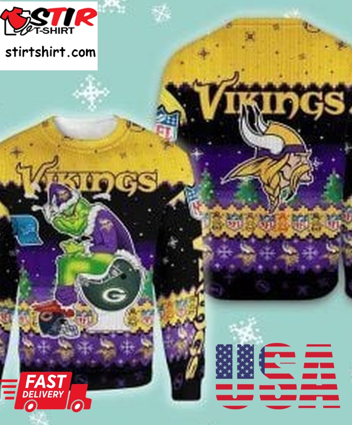 Nfl Vikings Minnesota Ugly Christmas Sweater All Over Print Sweatshirt