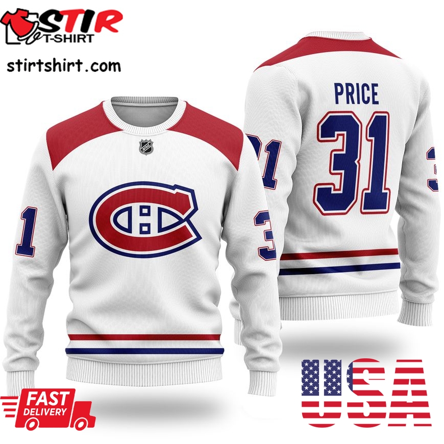 Nhl Montreal Canadiens Carey Price 31 Christmas Sweater