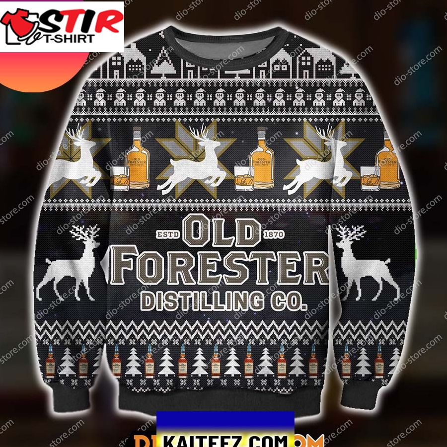 Old Forester Knitting Pattern Christmas Ugly Sweater