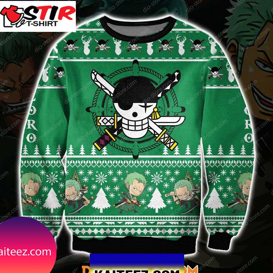 One Piece Zoro 3D Print Christmas Ugly Sweater