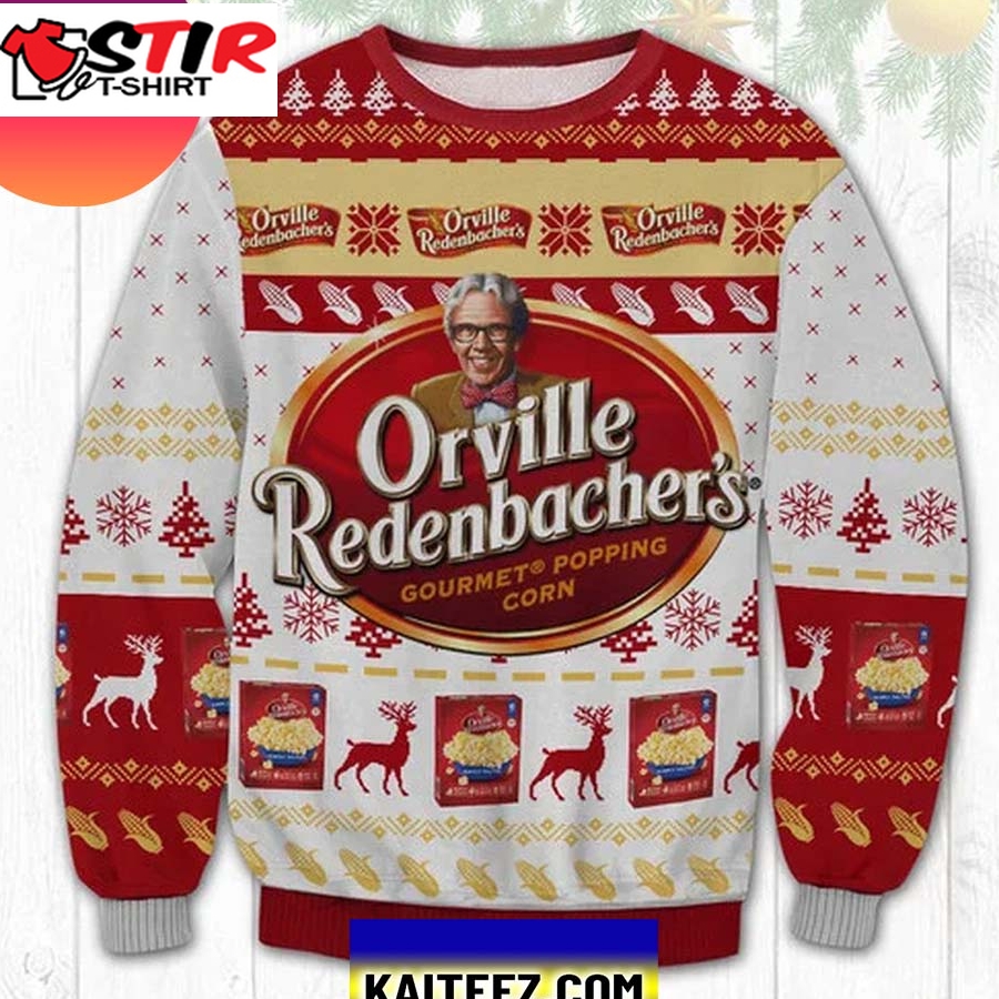 Orville Redenbacher Popcorn 3D Christmas Ugly Sweater