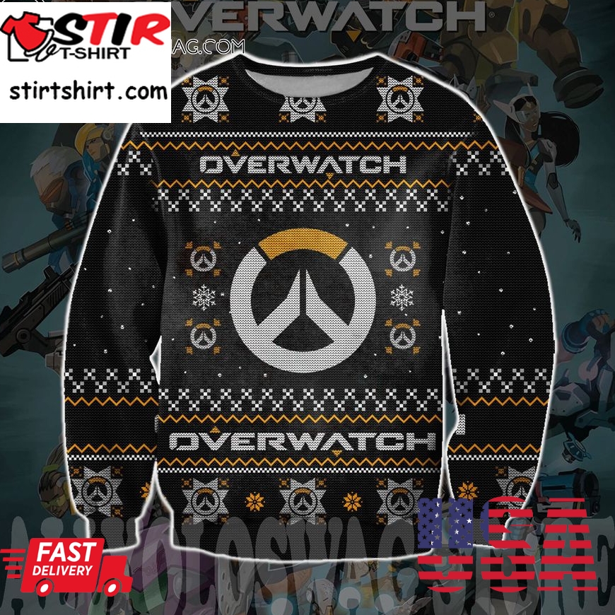 Overwatch Game Knitting Pattern Ugly Christmas Sweater