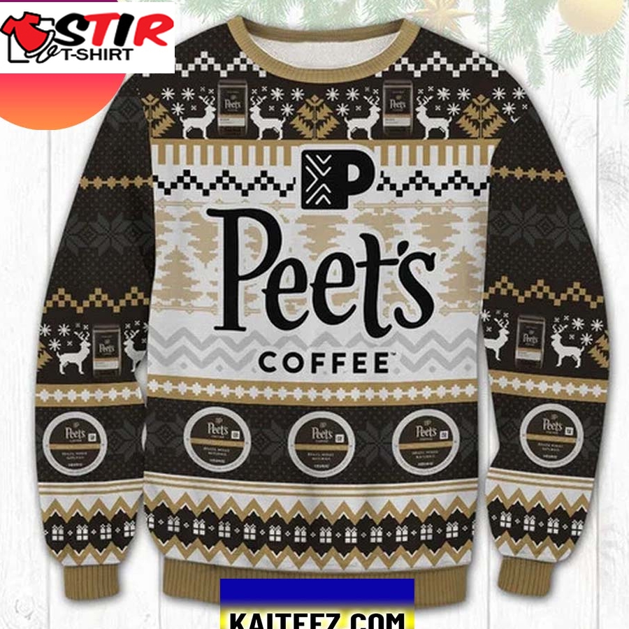 Peet's Coffee 3D Christmas Ugly Sweater