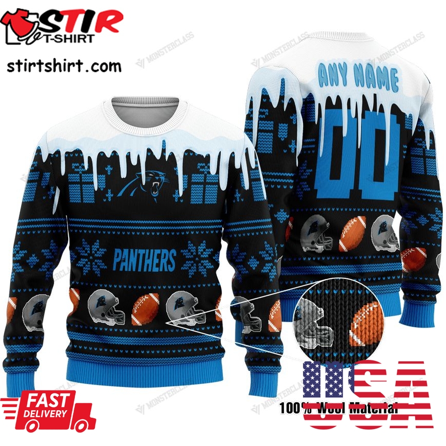 Personalized Carolina Panthers Custom Nfl Christmas Sweater