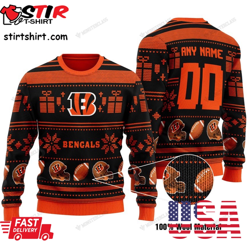 Personalized Cincinnati Bengals Custom Nfl Christmas Sweater