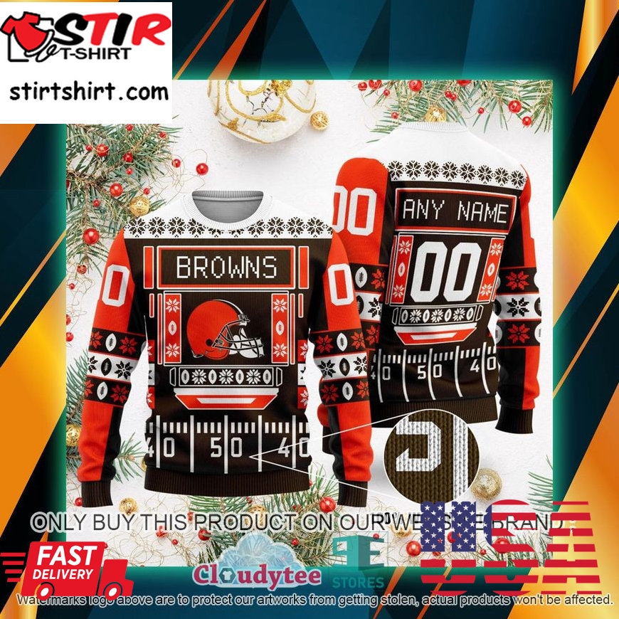 Personalized Cleveland Browns Nfl Ugly Sweater  