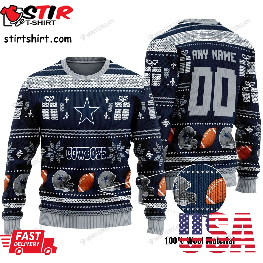 Personalized Dallas Cowboys Custom Nfl Christmas Sweater