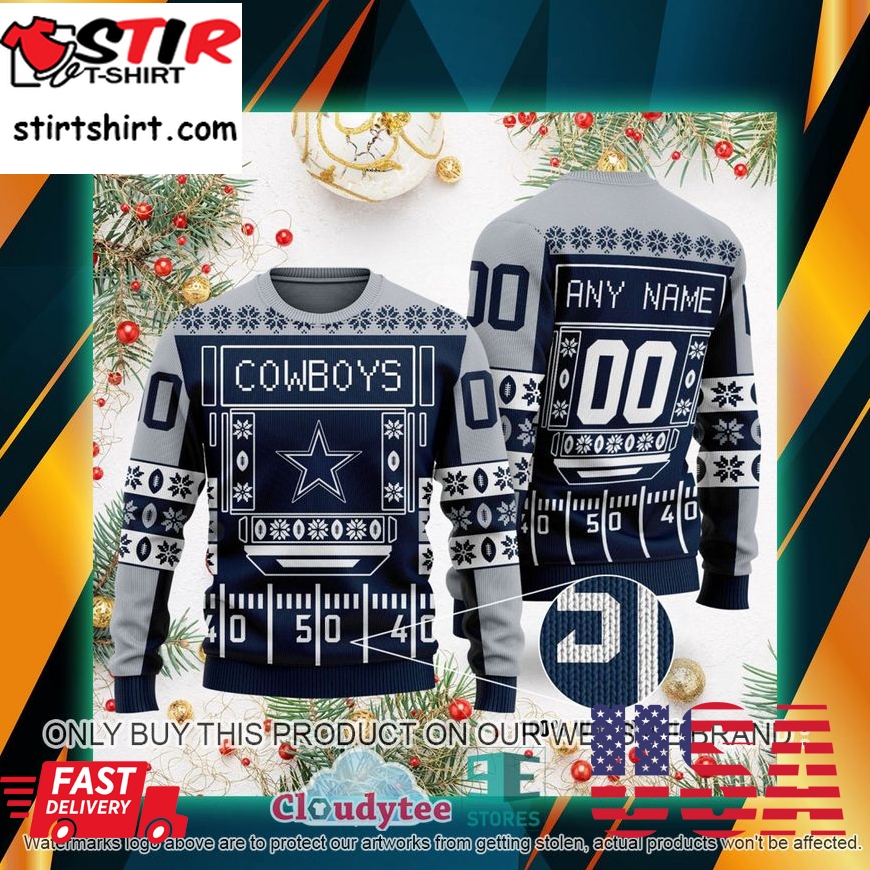 Personalized Dallas Cowboys Nfl Ugly Sweater  
