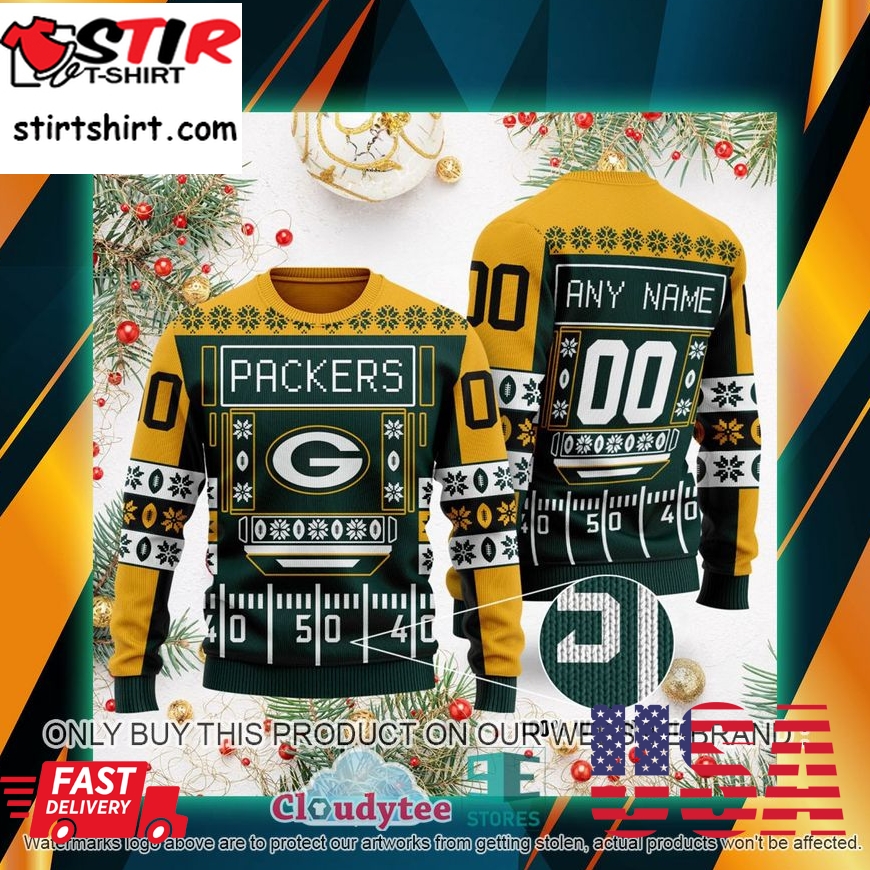 Personalized Green Bay Packers Nfl Ugly Sweater 