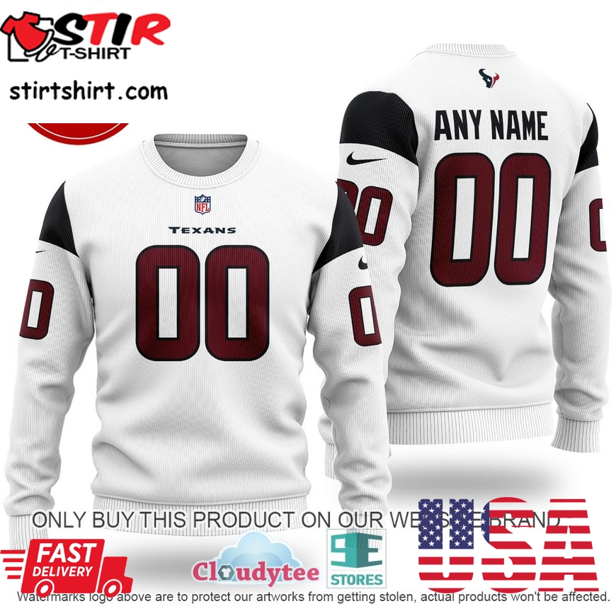 Personalized Houston Texans Nfl White Ugly Sweater 