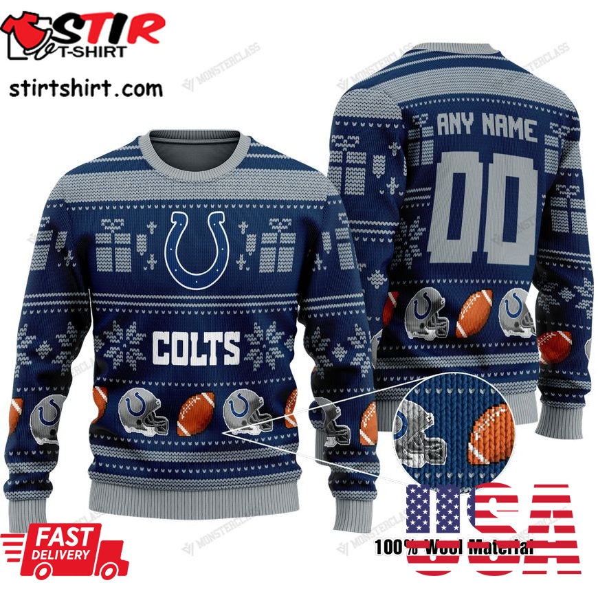 Personalized Indianapolis Colts V1 Nfl Custom Christmas Sweater