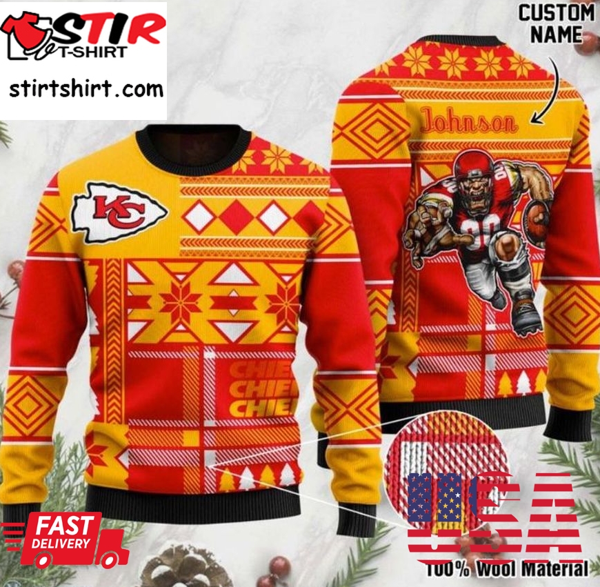 Personalized Kansas City Chiefs All Over Printed Sweater