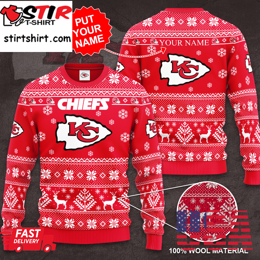 Personalized Kansas City Chiefs Christams Ugly Sweaterpng