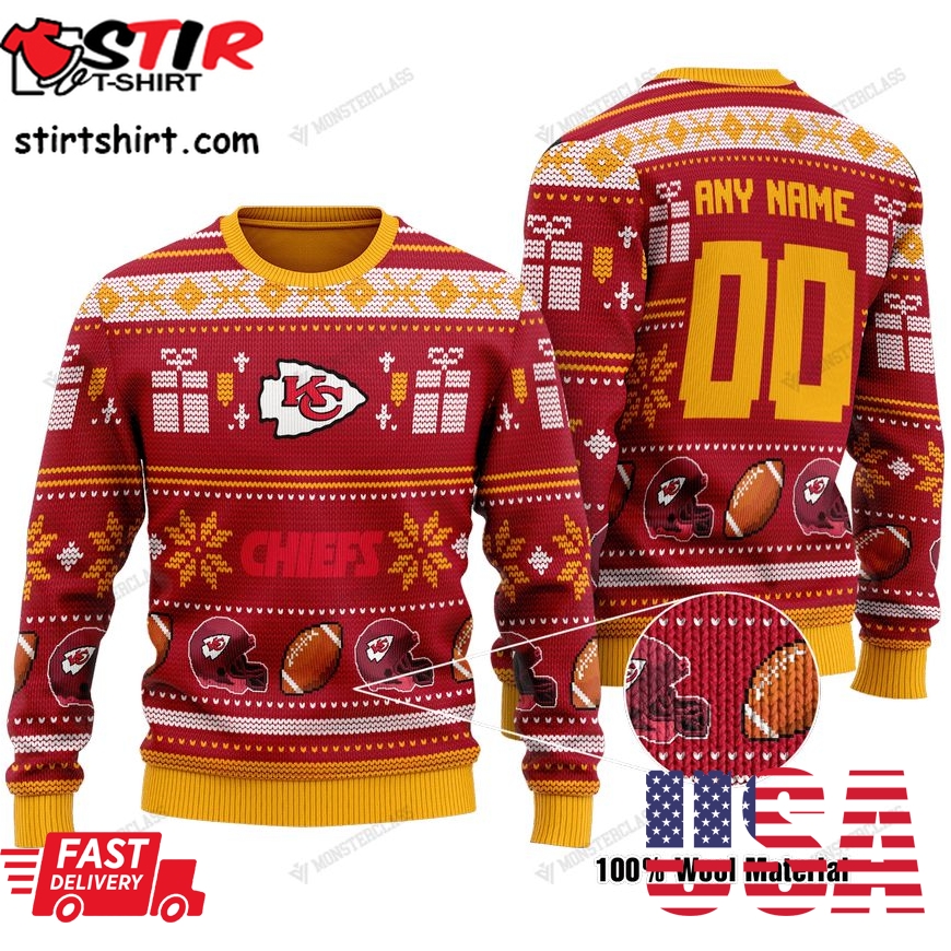 Personalized Kansas City Chiefs Custom Nfl Christmas Sweater