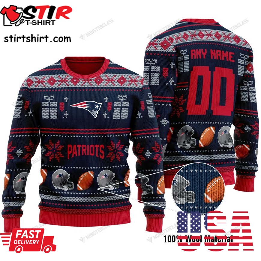Personalized New England Patriots Custom Nfl Christmas Sweater