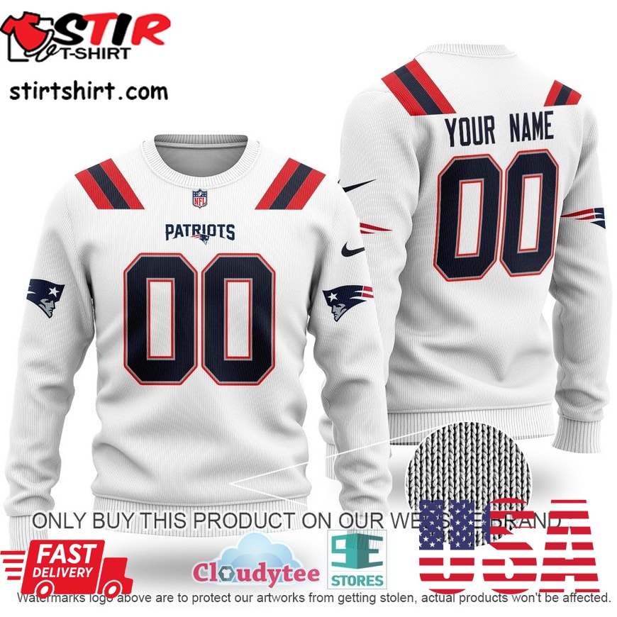Personalized New England Patriots Nfl White Ugly Sweater 
