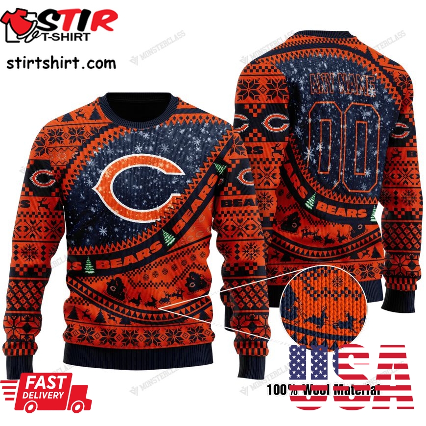 Personalized Nfl Chicago Bears V1 Custom Sweater