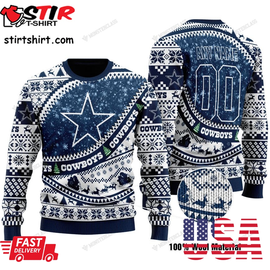 Personalized Nfl Dallas Cowboys Custom Sweater
