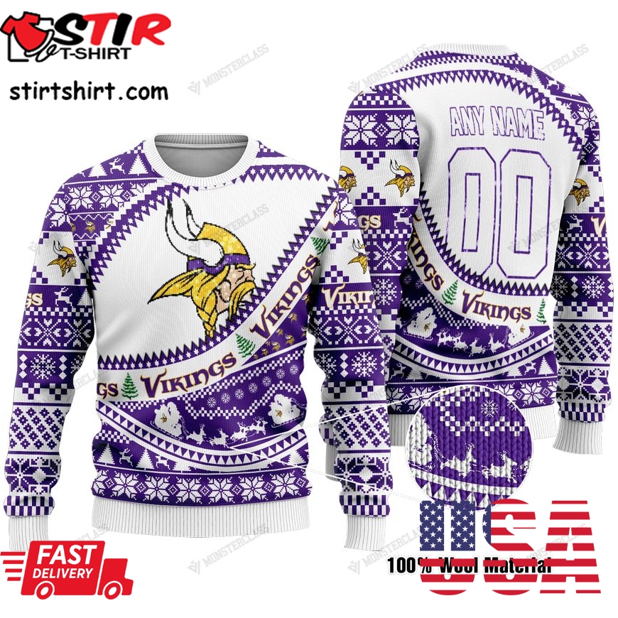 Personalized Nfl Minnesota Vikings V1 Custom Sweater