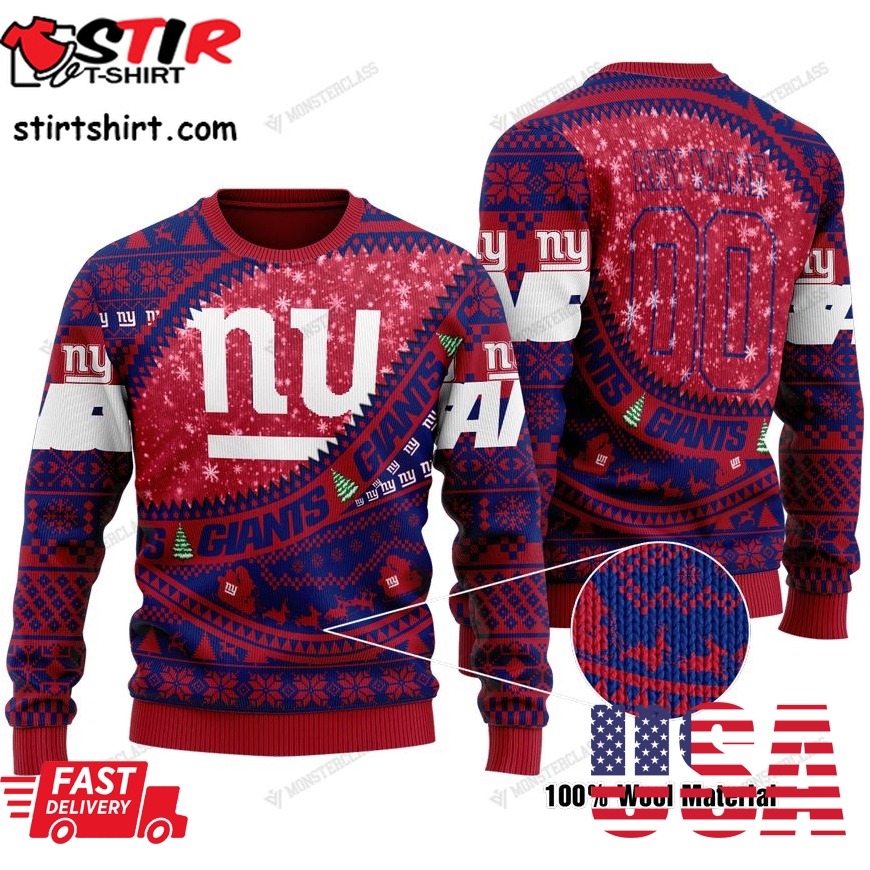 Personalized Nfl New York Giants V1 Custom Sweater