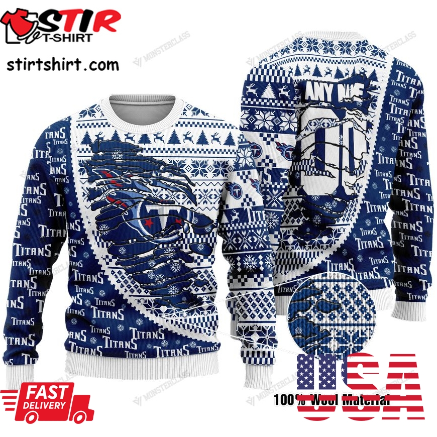 Personalized Nfl Tennessee Titans Custom Sweater
