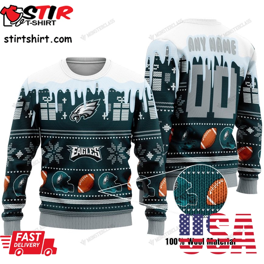 Personalized Philadelphia Eagles Custom Nfl Christmas Sweater