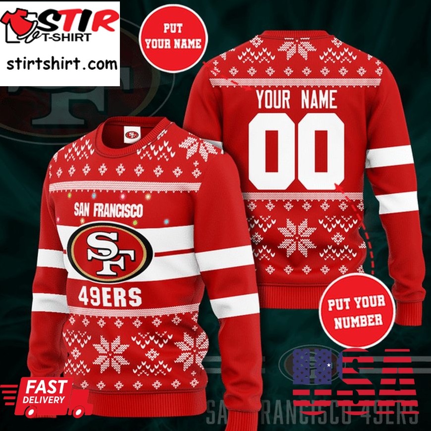Personalized San Francisco 49Ers Christmas Sweater
