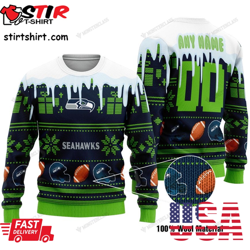 Personalized Seattle Seahawks Custom Nflchristmas Sweater
