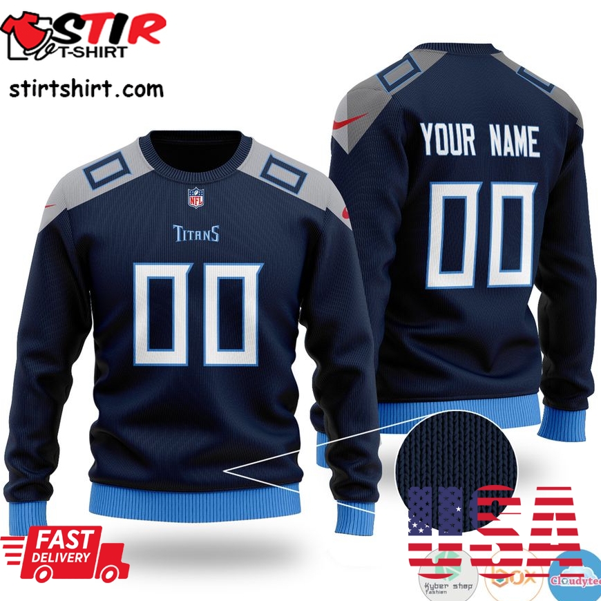 Personalized Tennessee Titans Nfl Custom Ugly Christmas Sweater