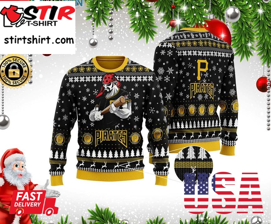 Pittsburgh Pirates 3D Print Ugly Christmas Wool Sweater