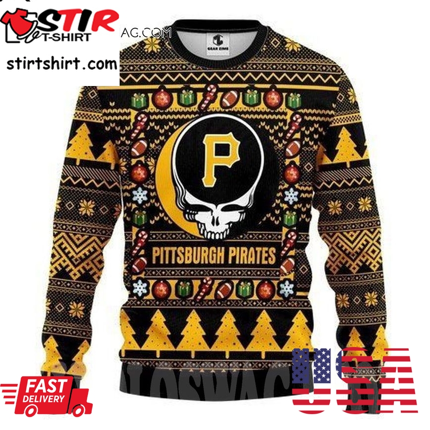 Pittsburgh Pirates Grateful Dead Ugly Christmas Sweater